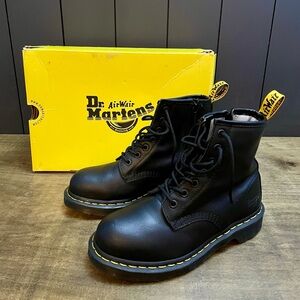 Dr Martens Maple Zip Newark Steel Toe Work Boot Women Size 6